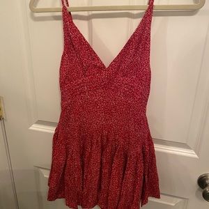 Princess Polly Fit and Flare Red dress